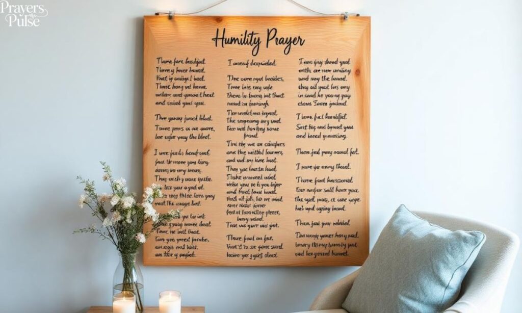Humility Prayer Display