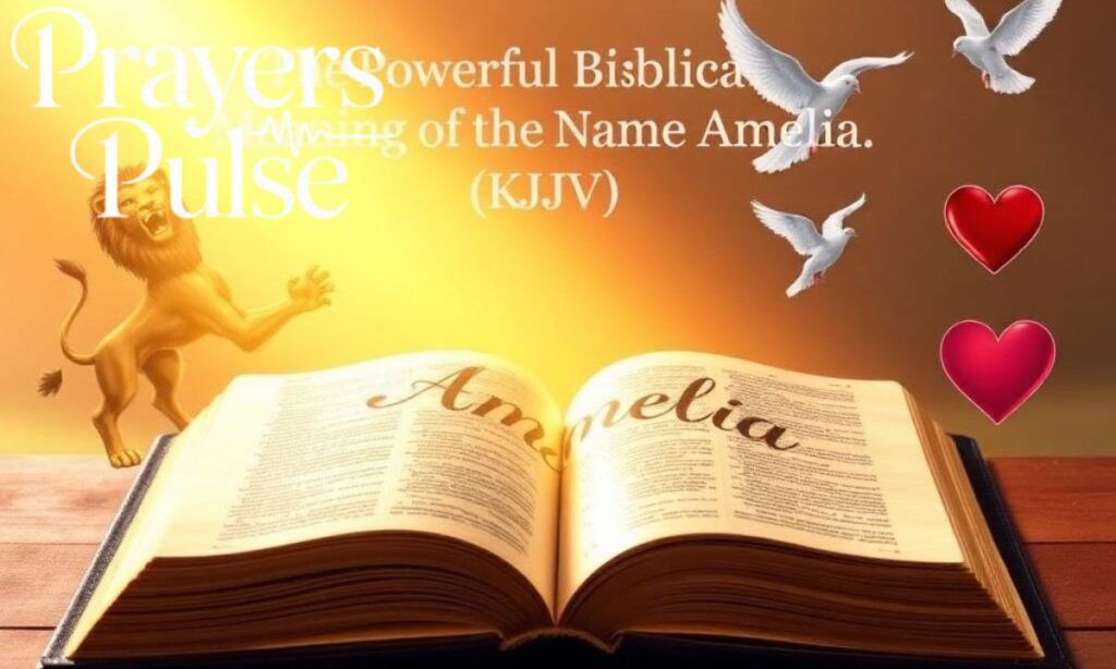 The Powerful Biblical Meaning of the Name Amelia (KJV)