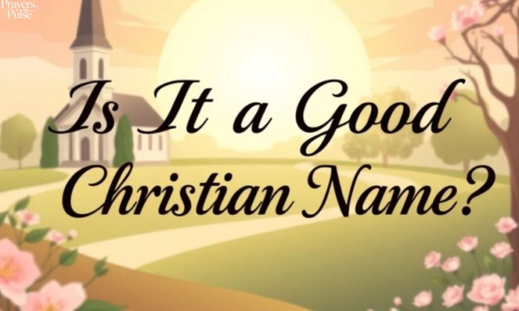 Is It a Good Christian Name?
