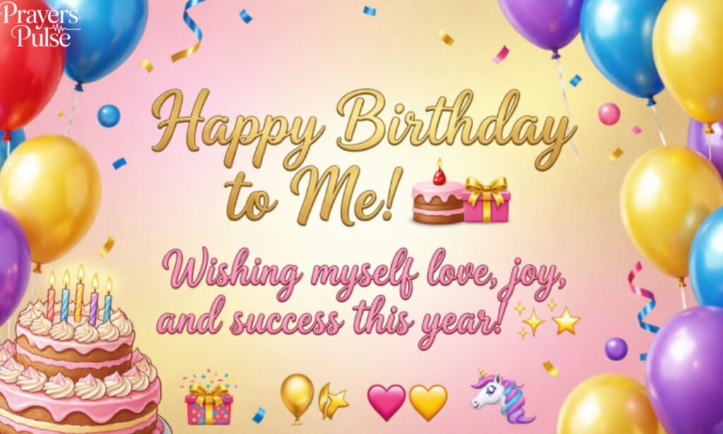 Best Birthday Wishes to Myself with Emojis