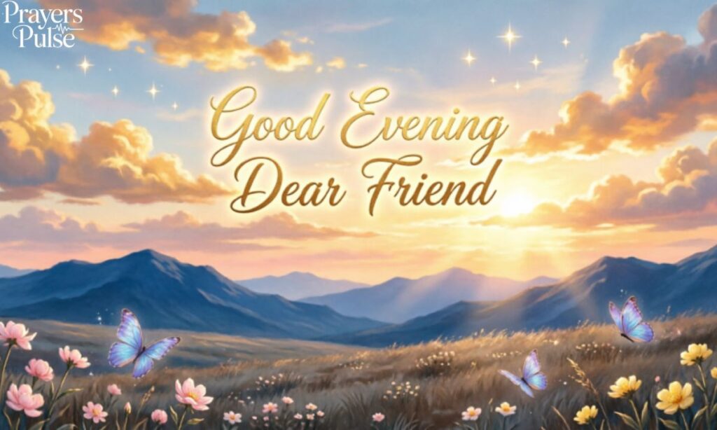 Encouraging Good Evening Messages for a Friend