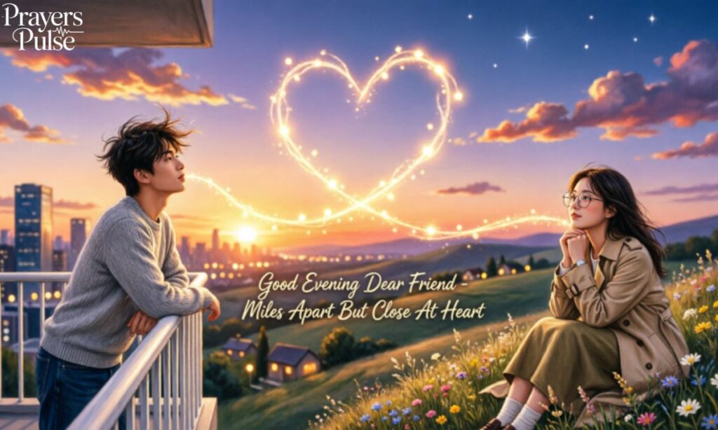 Good Evening Messages for a Long-Distance Friend