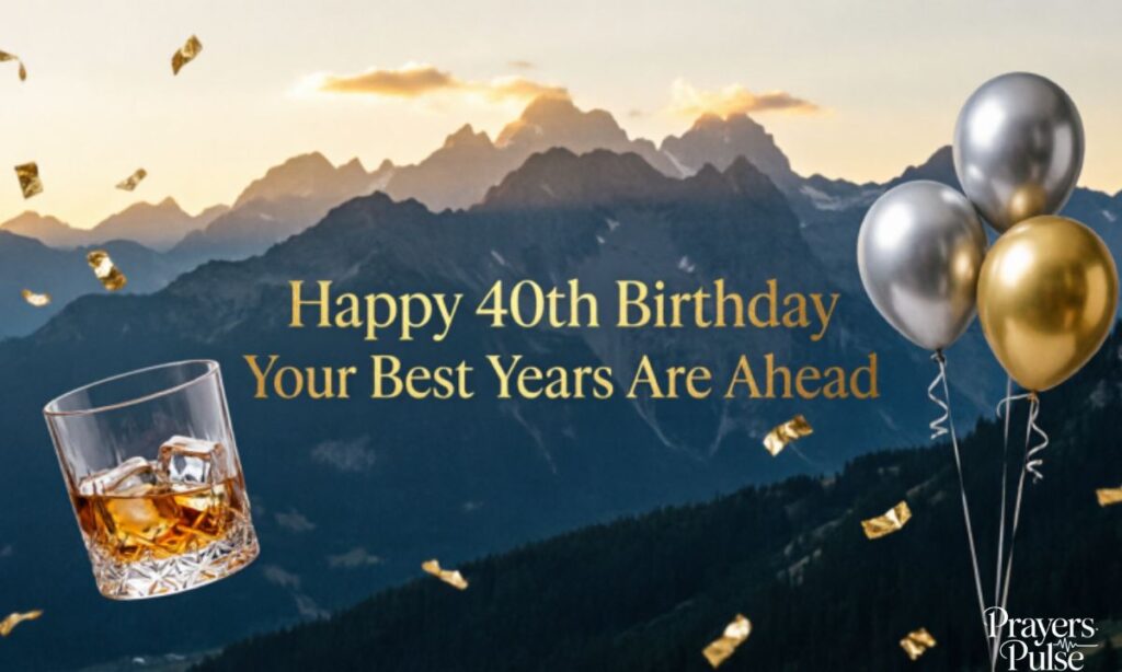 Inspirational 40th Birthday Messages for Him