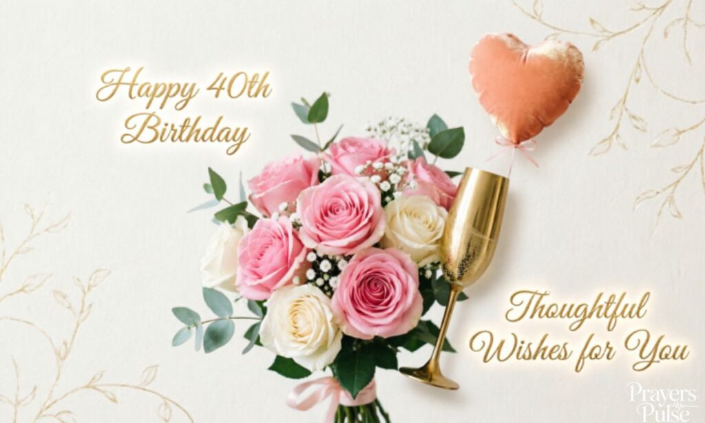 Thoughtful 40th Birthday Messages for Her