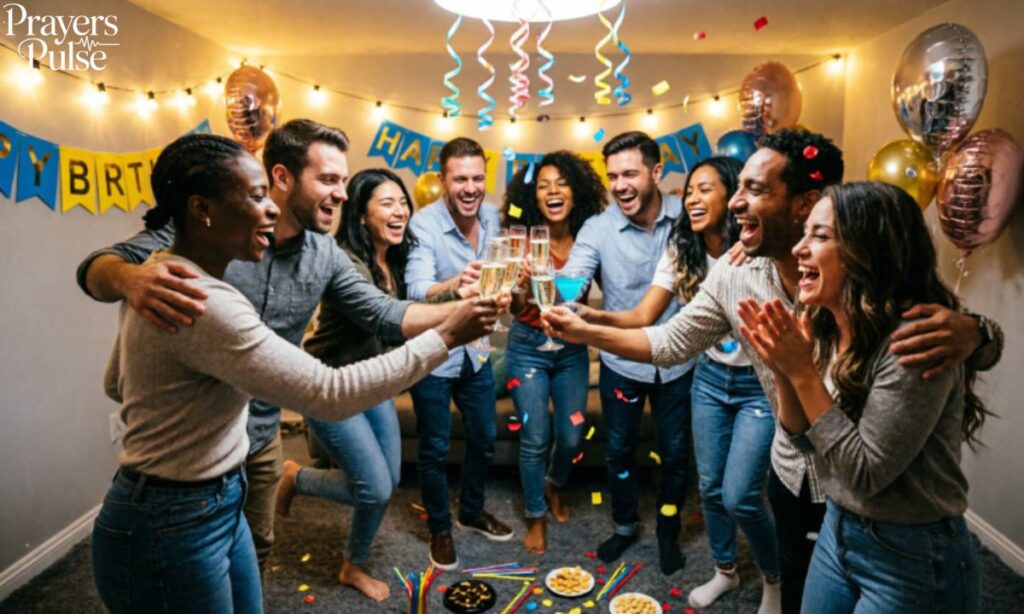 Friends Celebrating Something