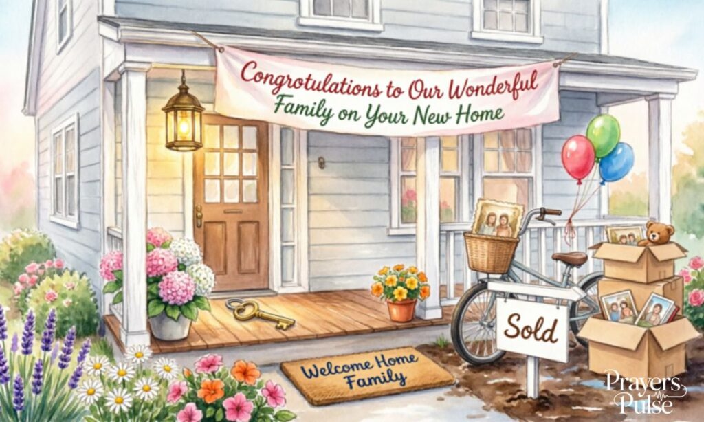 New Home Congratulations Message to Family